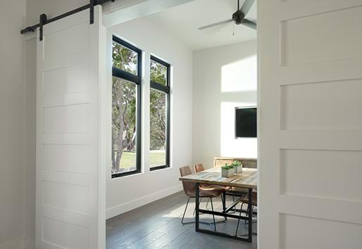 Black Accents in Home Office