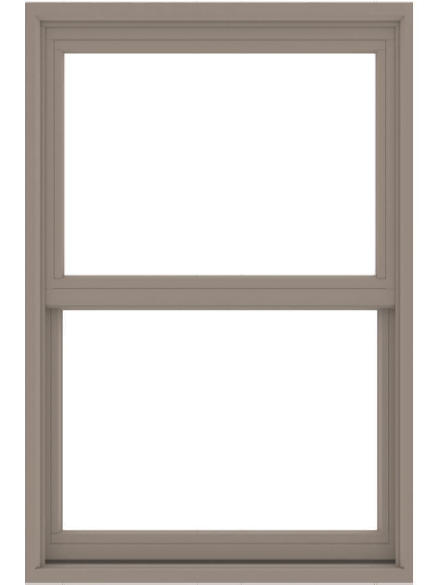 andersen exterior sandstone double hung window