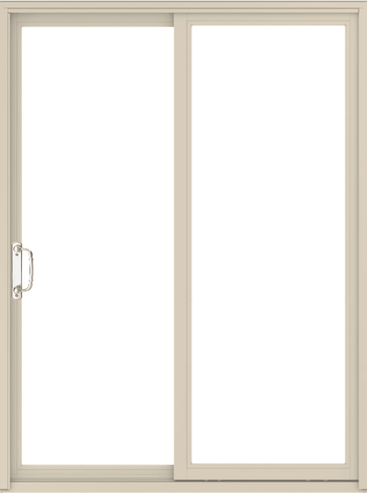 Narroline exterior patio door in color canvas