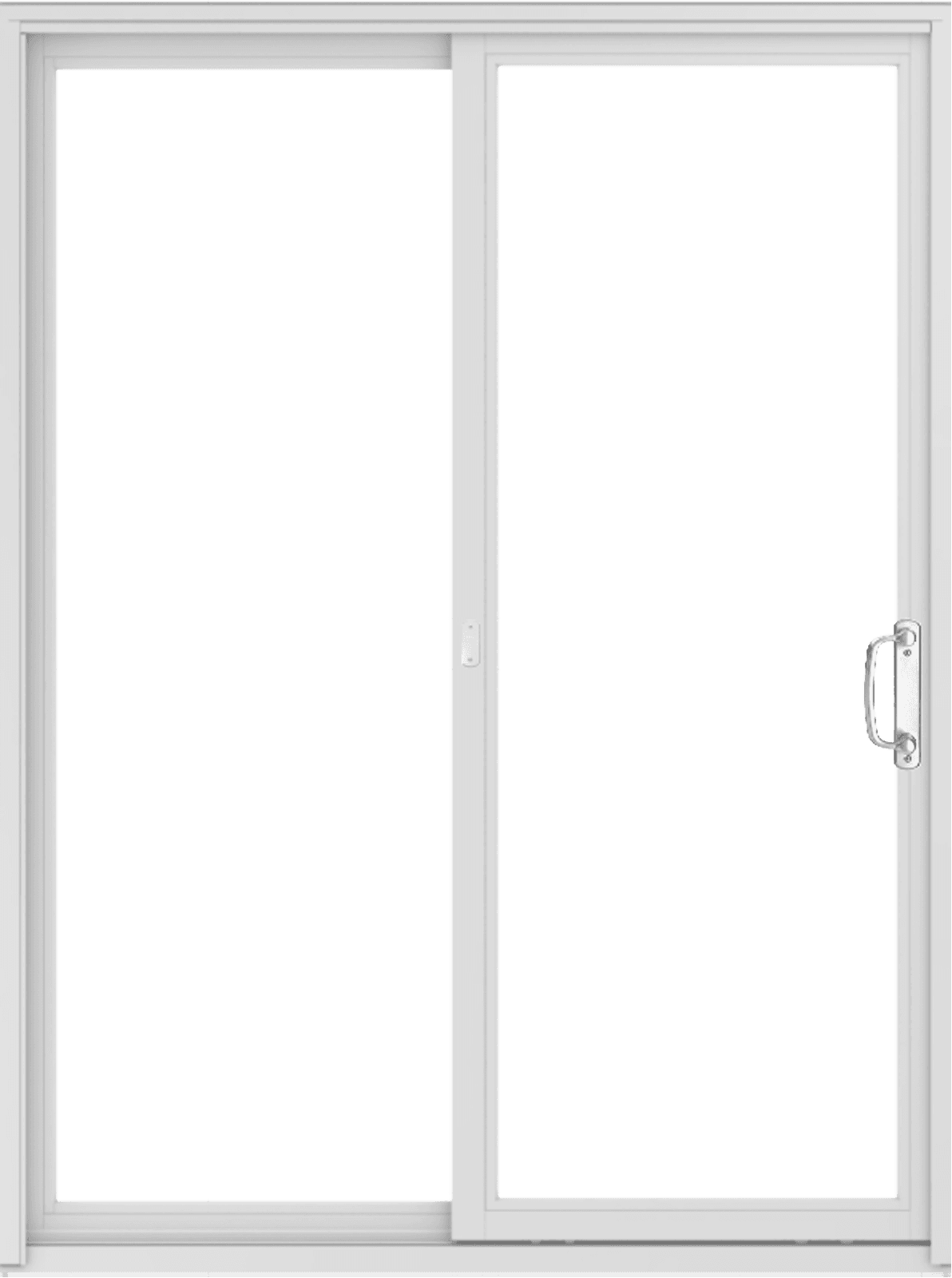 Narroline interior patio door in color white