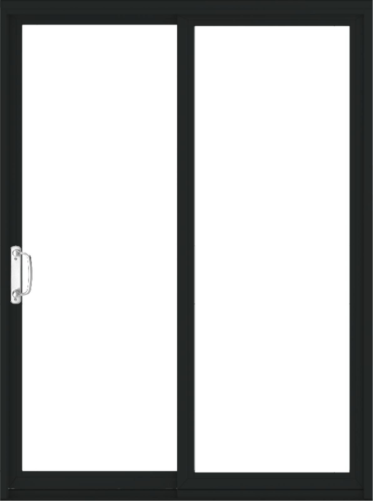 Permashield interior patio door in color black