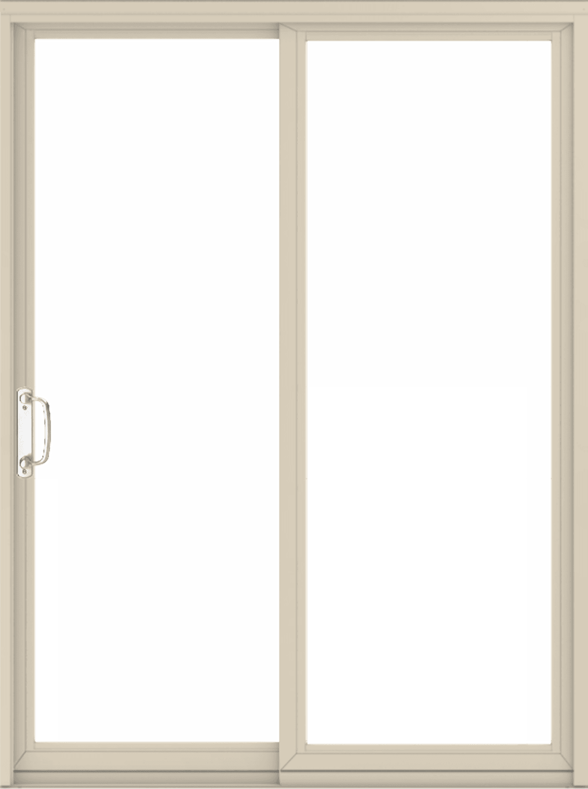 Permashield interior patio door in color canvas