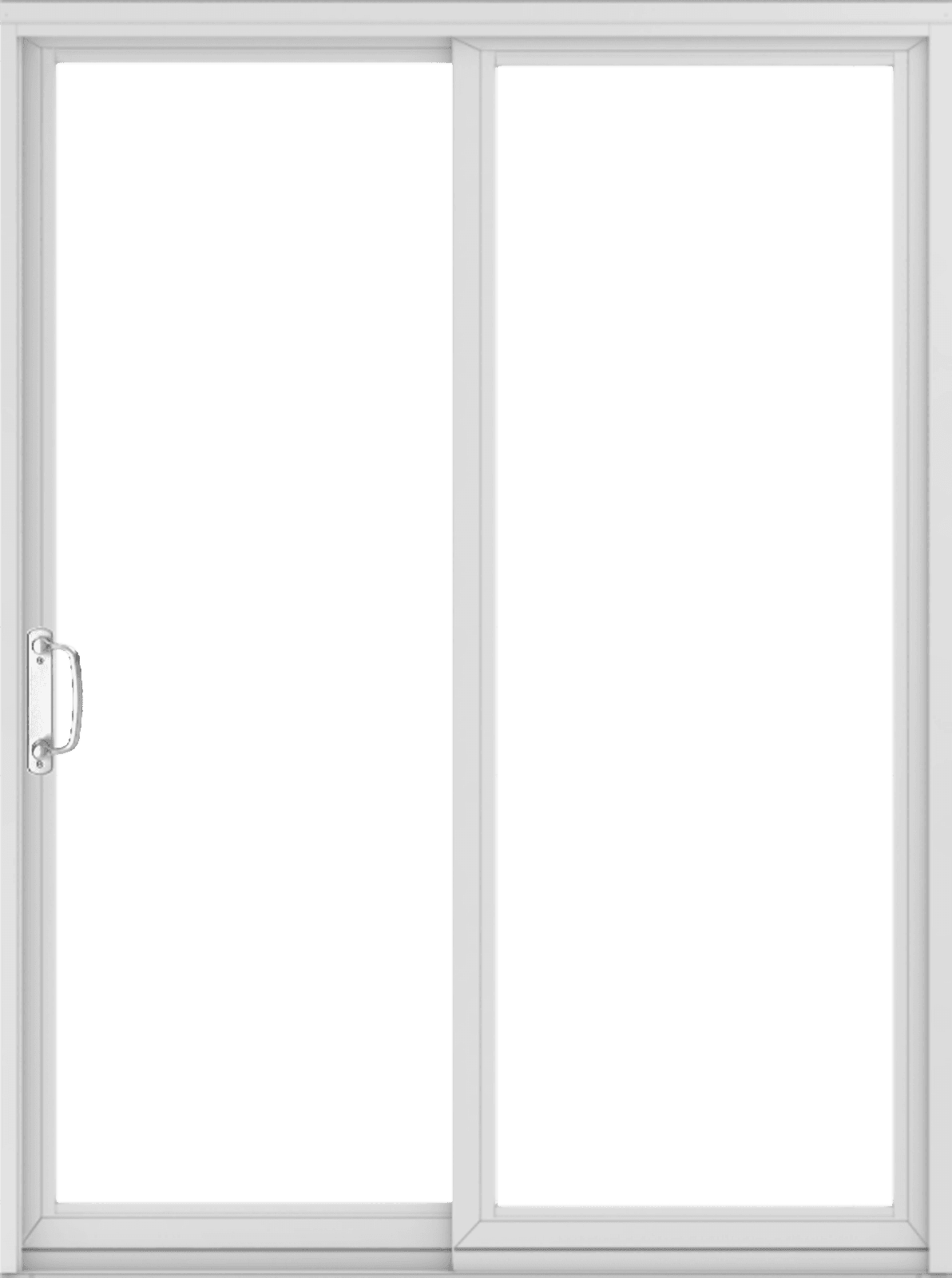 Permashield exterior patio door in color white