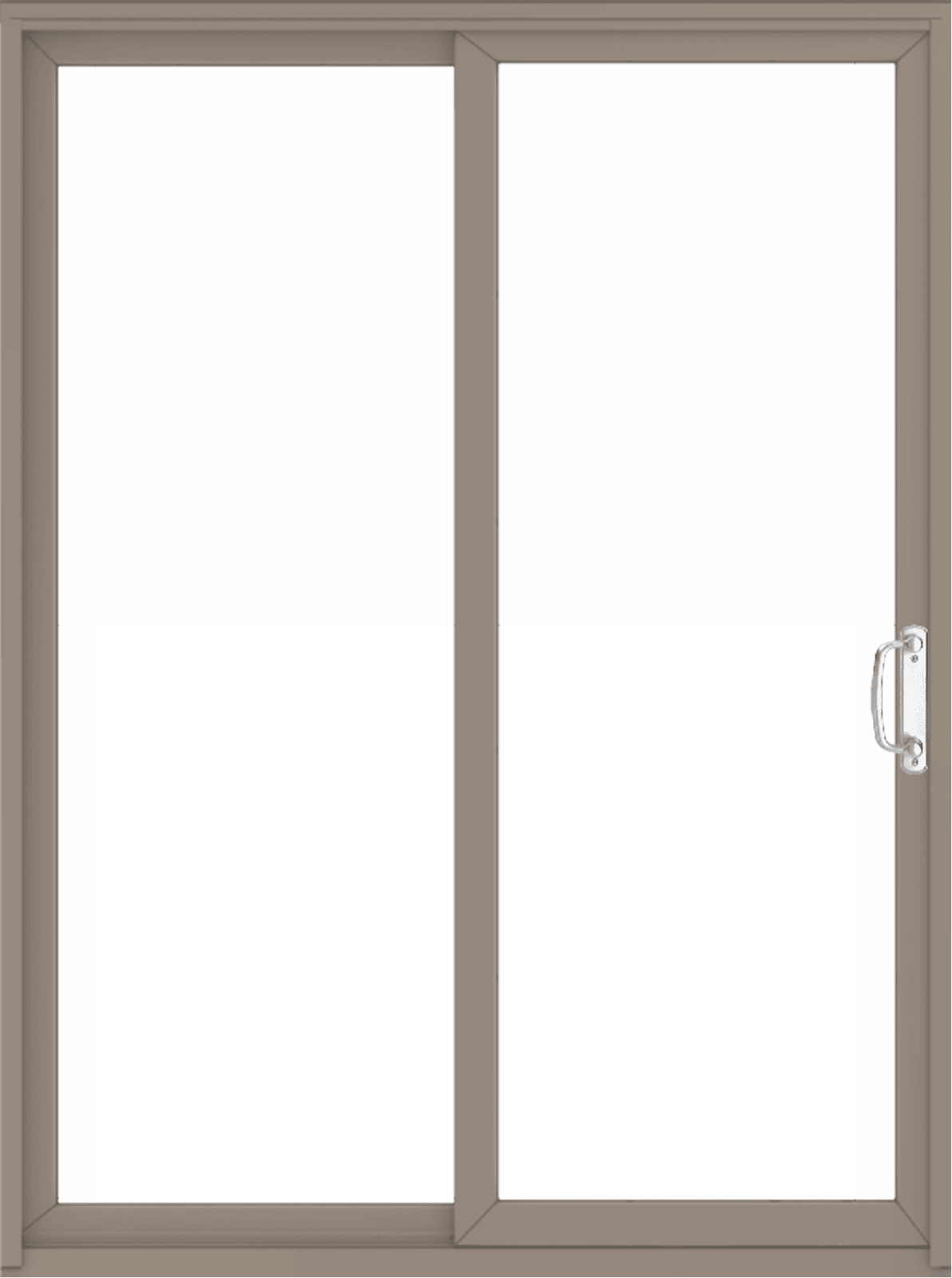 Permashield interior patio door in color sandtone