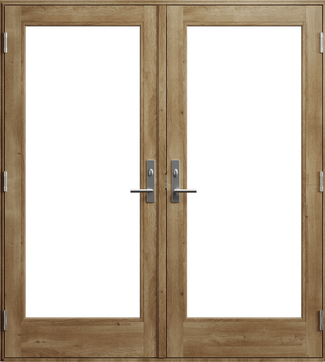 andersen 400 series hinged patio door in oak interior