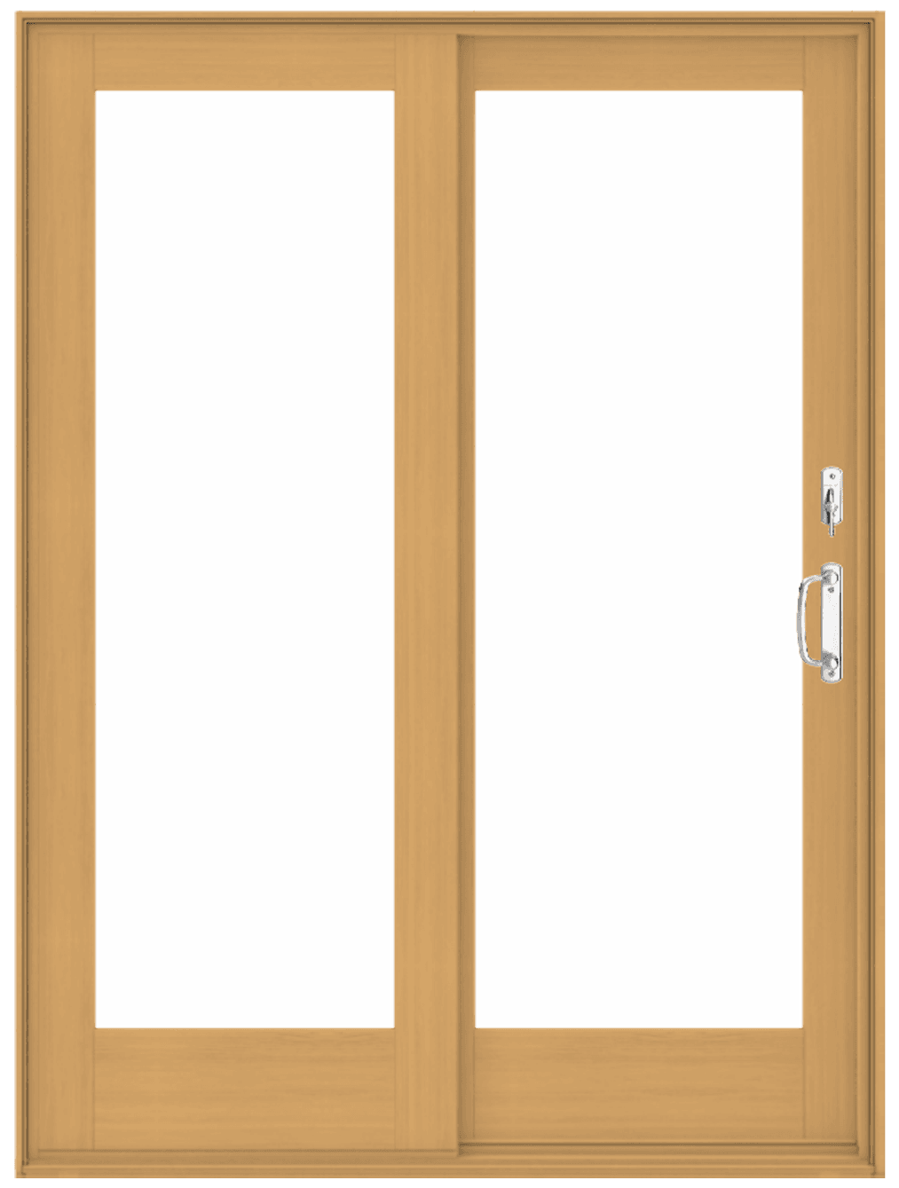 a series gliding patio andersen door in pine