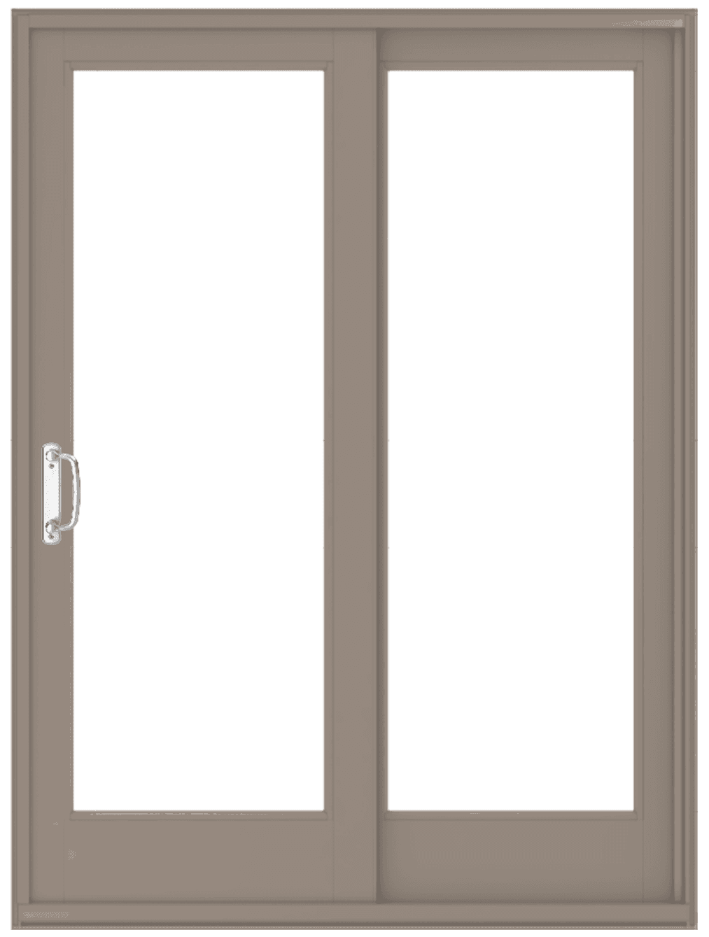 a series gliding patio andersen door in sandtone