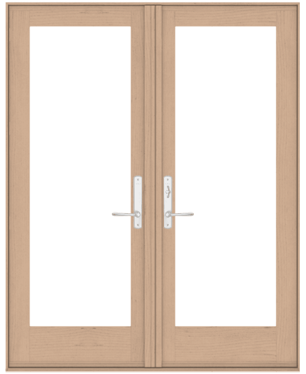 french door in maple