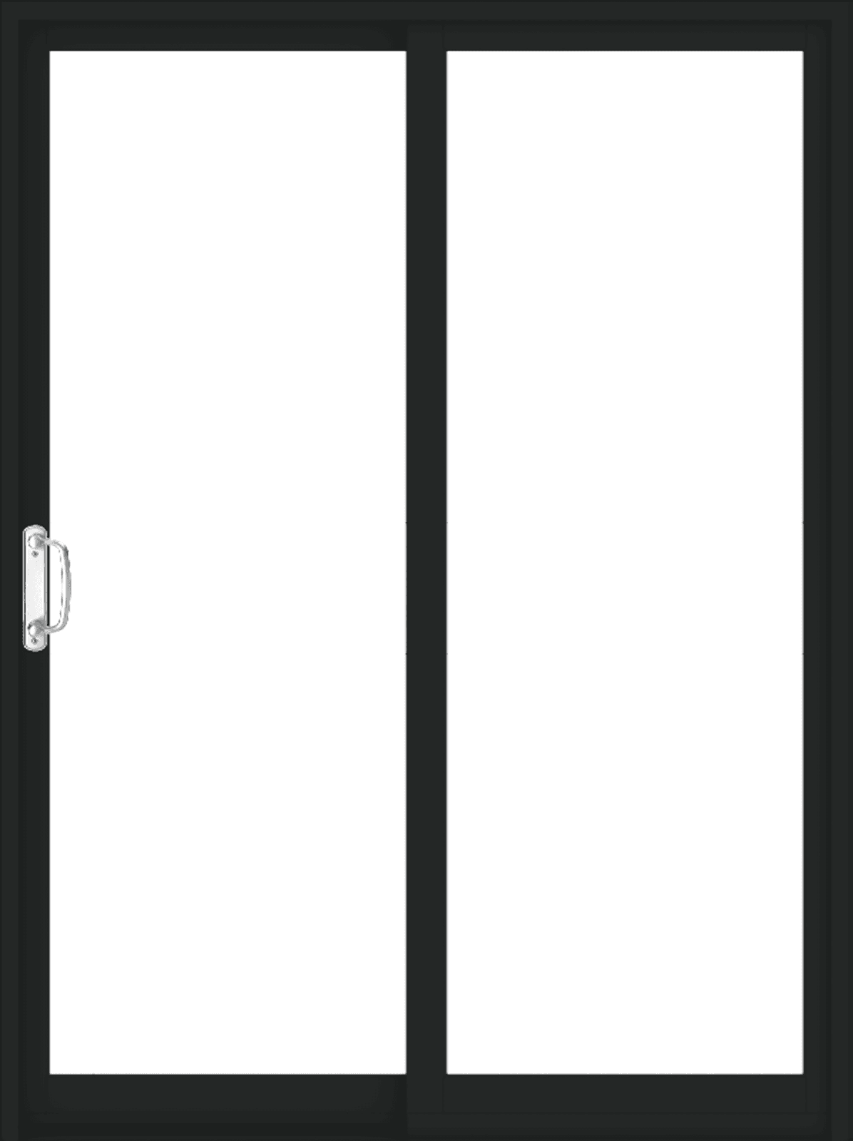 andersen e series gliding patio door with black trim