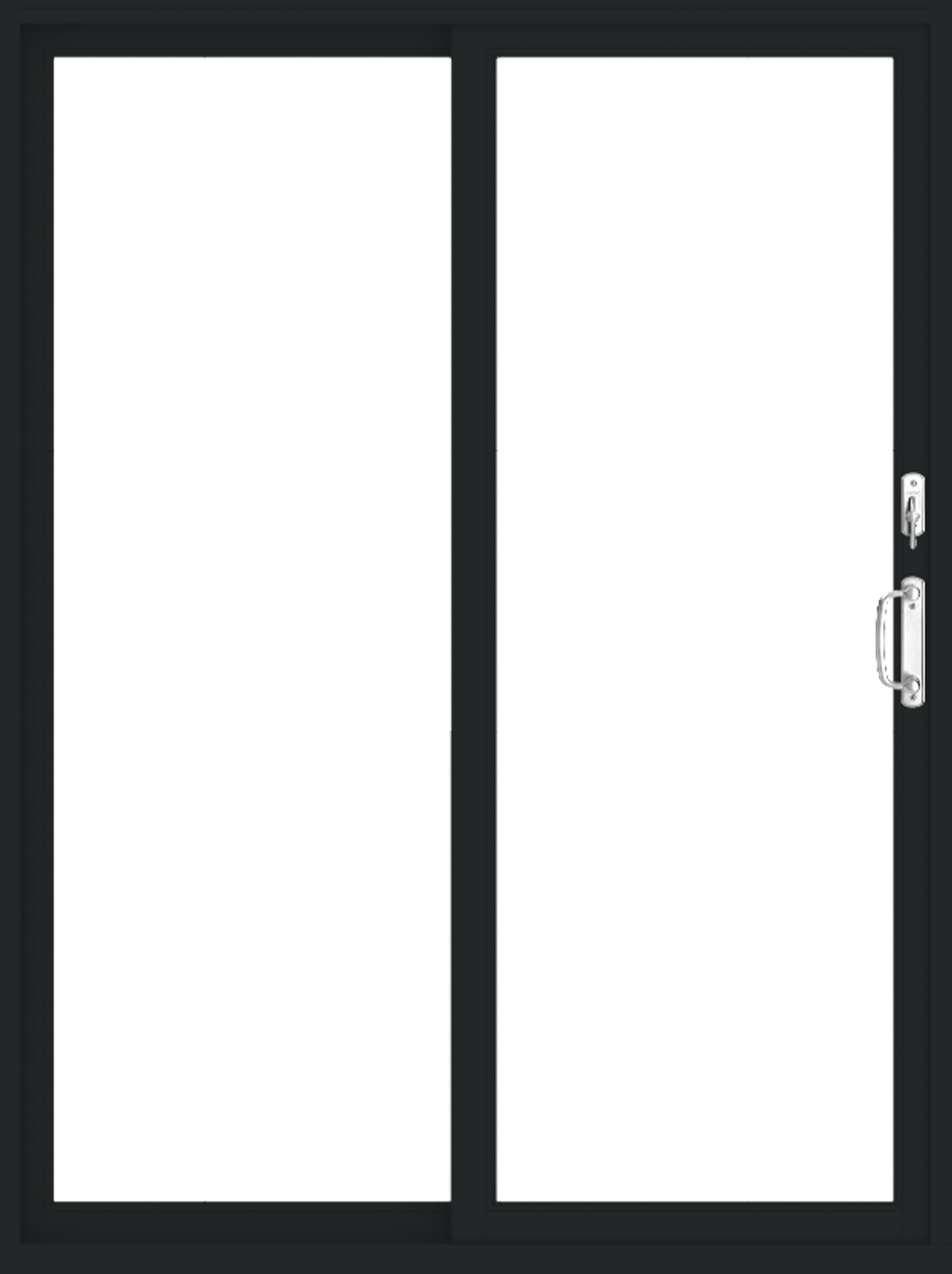 andersen e series gliding patio door with black trim