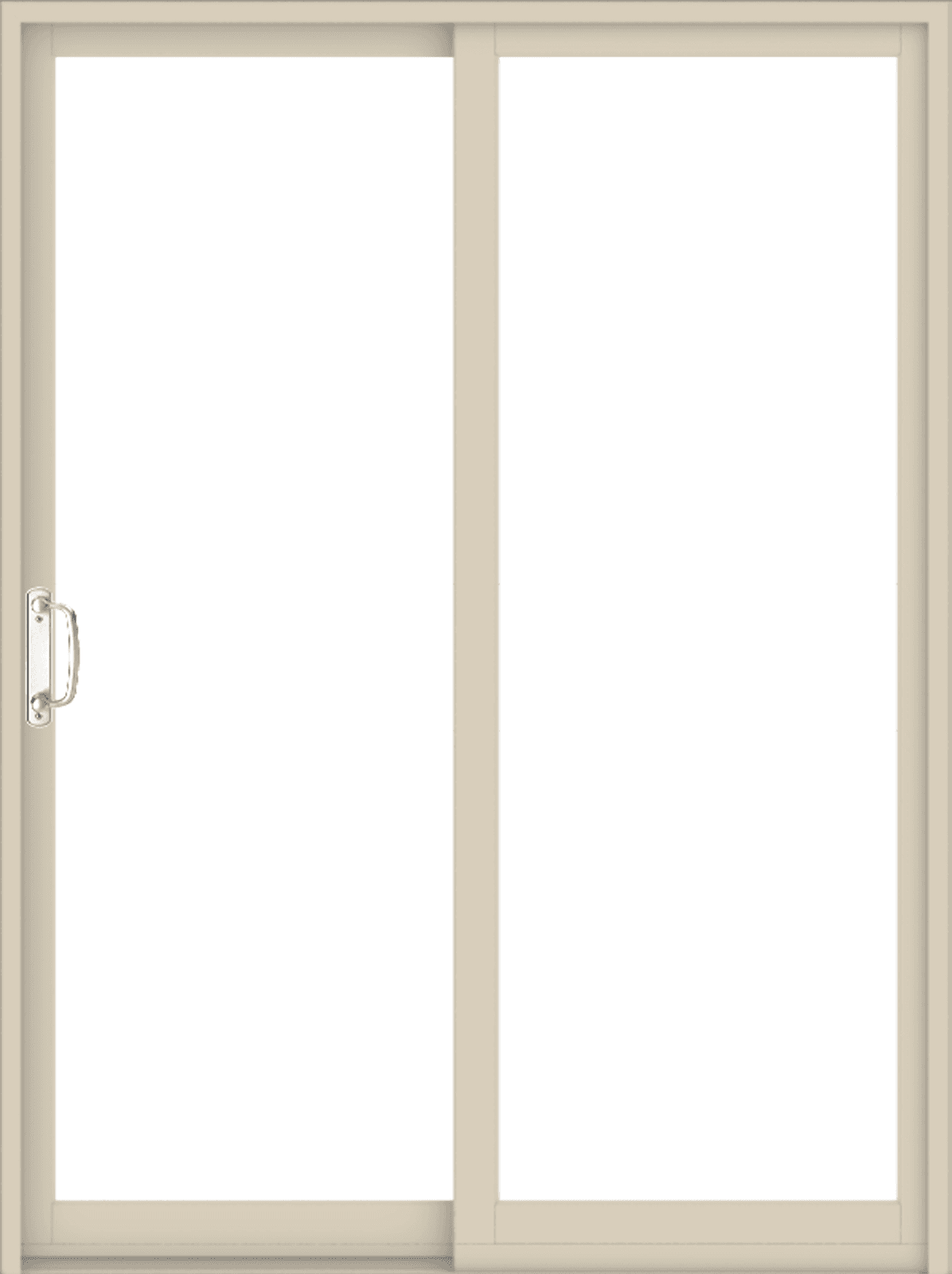 andersen e series gliding patio door with canvas color trim