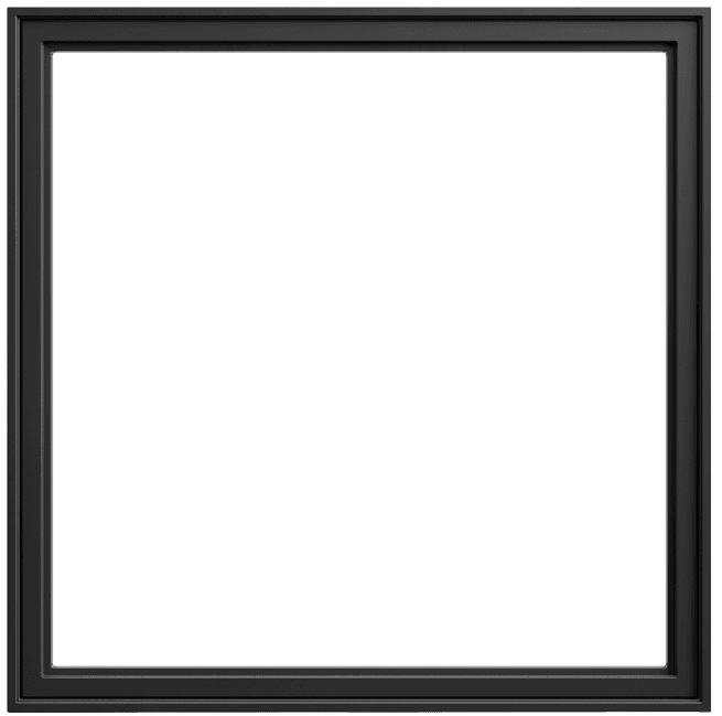 andersen e series picture window with black frame