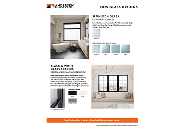 thumbnail image of the new glass options info sheet