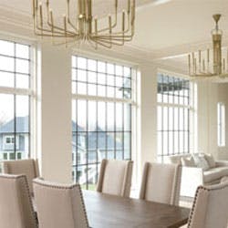 interior view of diningroom with andersen performance glass